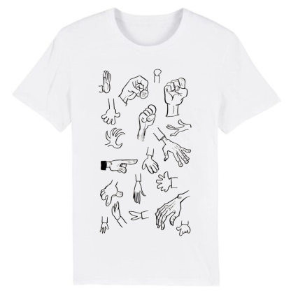 T-shirt Blanc Les Signaux Manuels