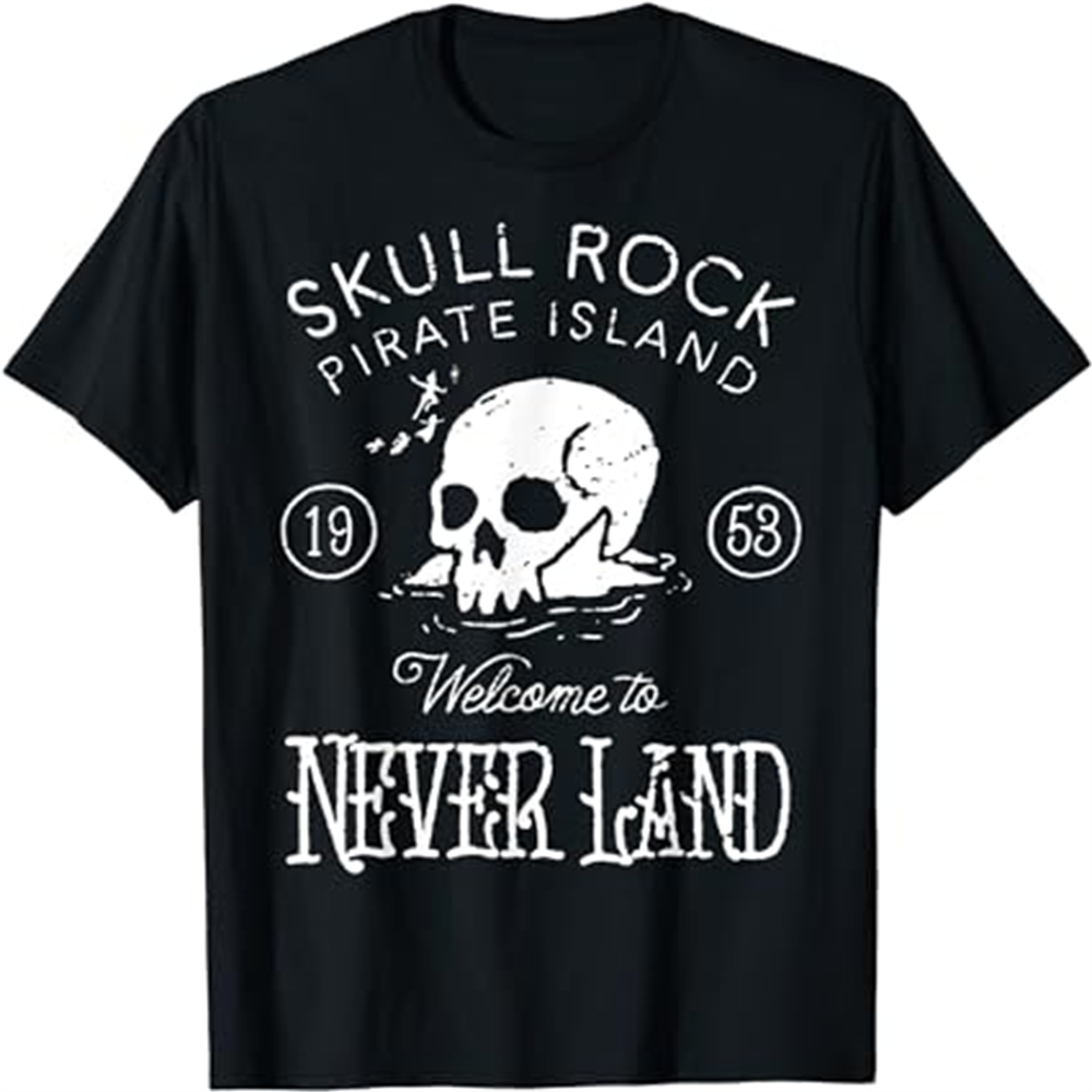 Adult Woman Skull Rock Vintage Black T-shirt Costume