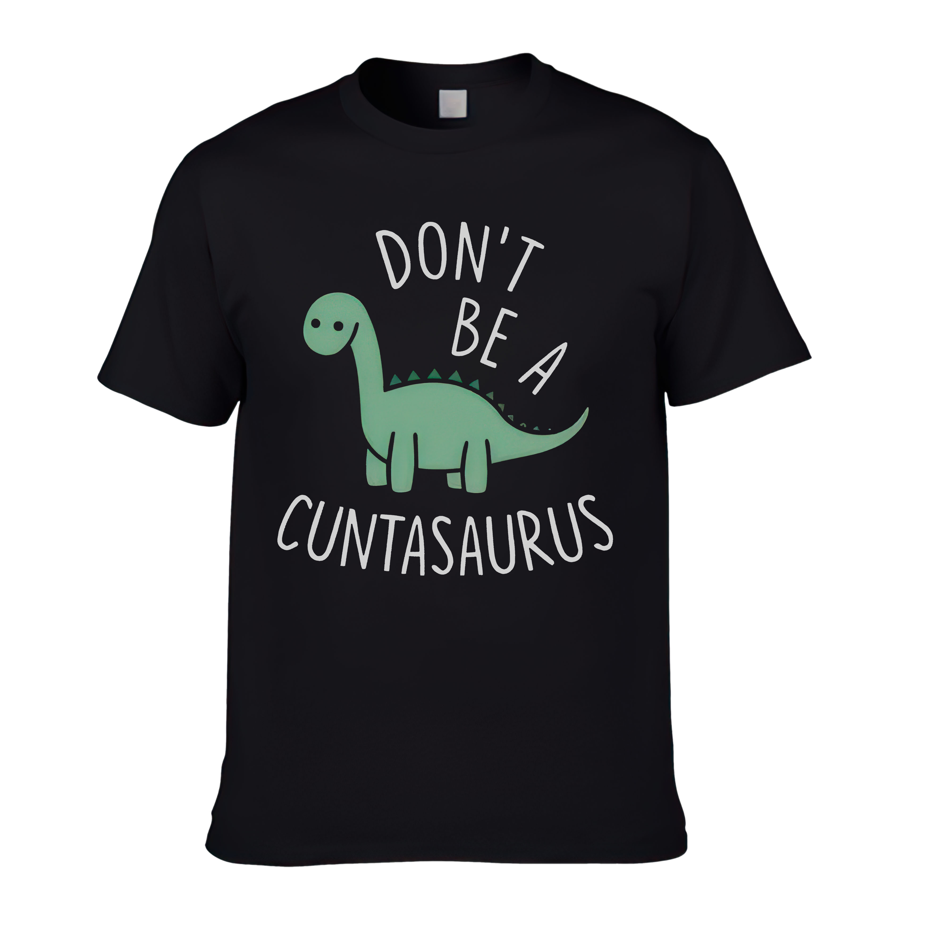 Adult Unisex Dinosaur Animals Pattern Funny Black Short Sleeve T-shirt Outfits Top Costume
