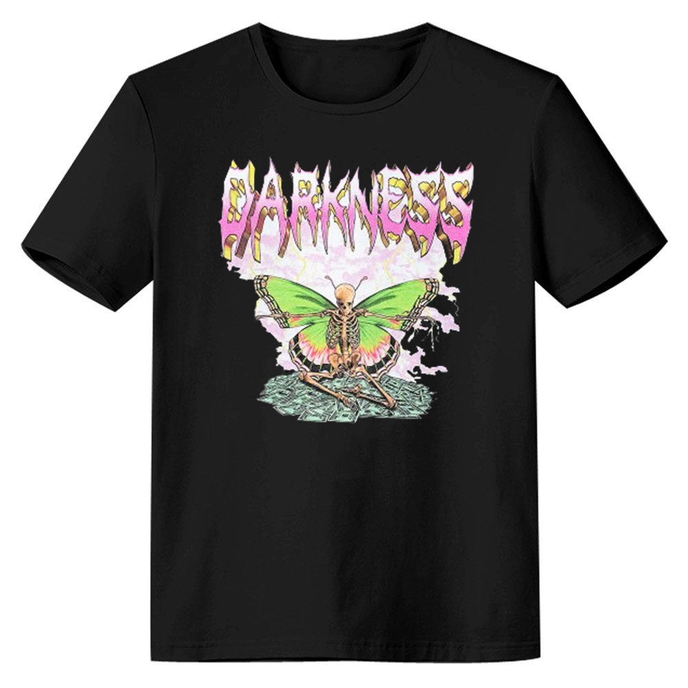 Adult Unisex  Skull Horror Pattern Halloween Black Short Sleeve T-shirt Outfits Top Costume