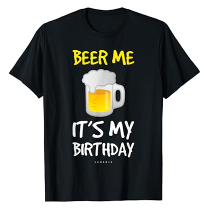 Adult Drinking Beer Me Its My Birthday Birthday Party Black Short Sleeve T-shirt Outfits Top Costume