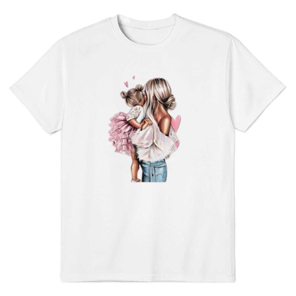 Adult Unisex Beautiful Mom Mother's Day White Short Sleeve T-shirt Outfits Top Costume