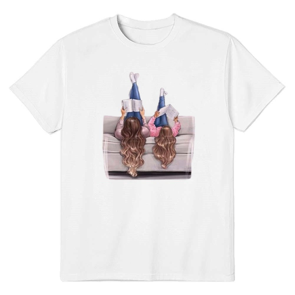 Adult Unisex Queen Mom Mother's Day White Short Sleeve T-shirt Outfits Top Costume