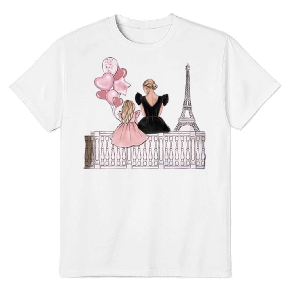 Adult Unisex Queen Mom Mother's Day White Short Sleeve T-shirt Outfits Top Costume