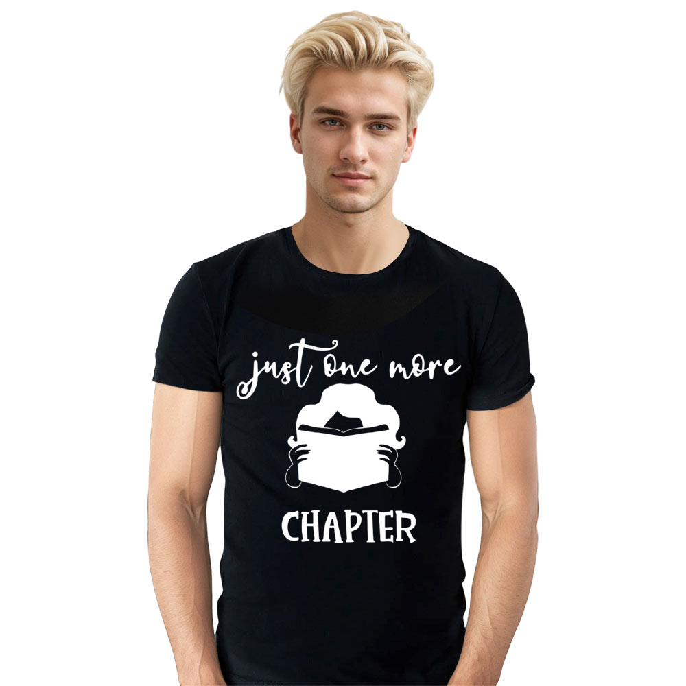 Adult Unisex Just one more World Book Day Black T-shirt