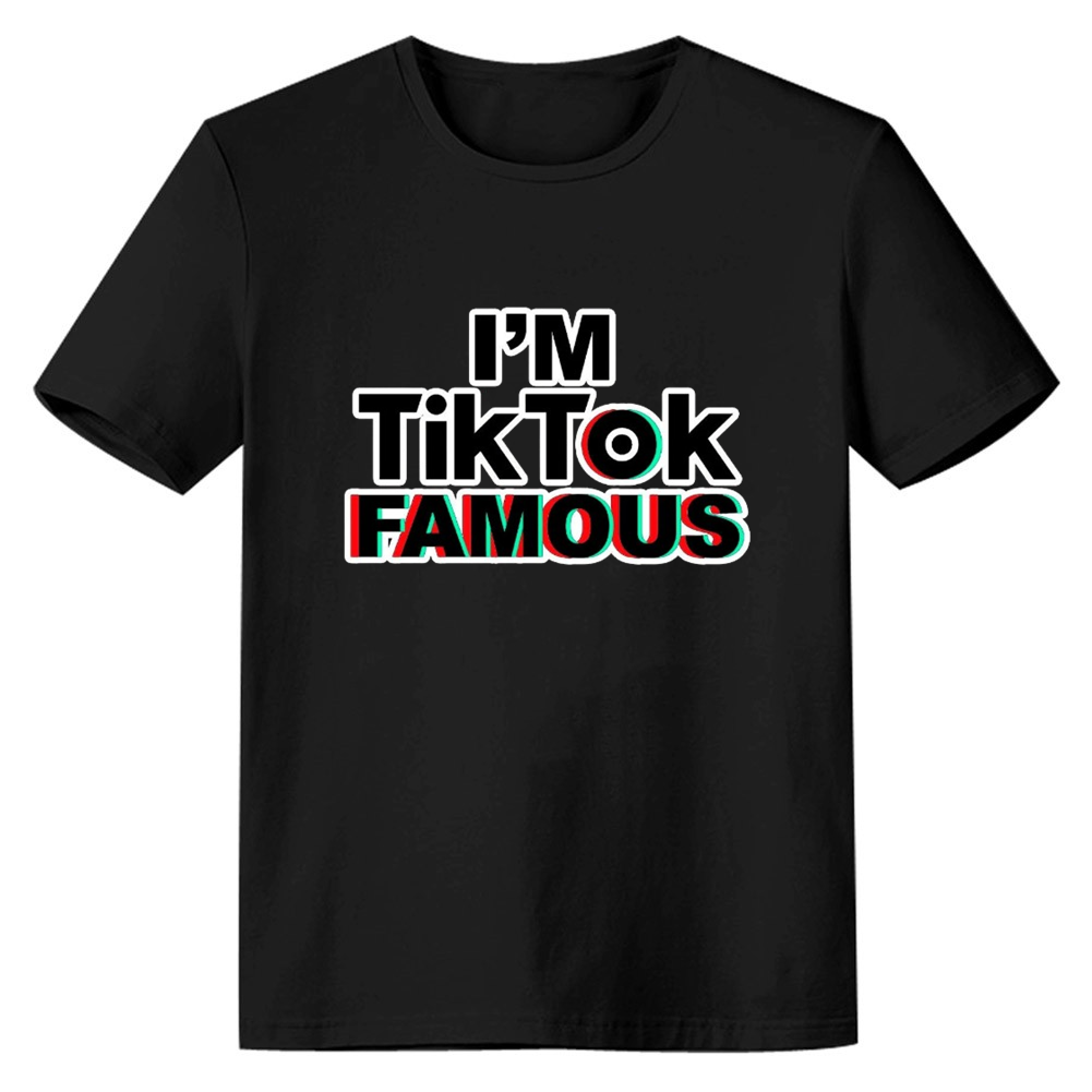 I'm Tiktok Famous Social Media Influencer TikTok Refugee Black T-shirt