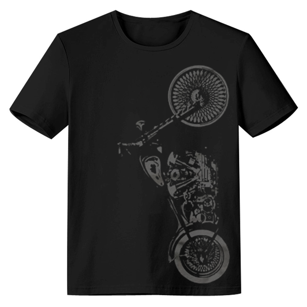 Adult Unisex Motorbike Lover Black T-shirt Costume
