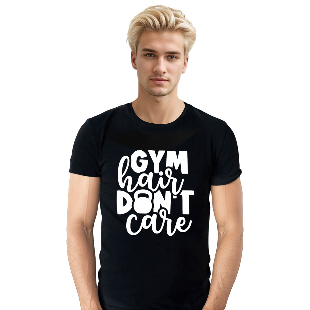 Adult Unisex Funny Gym Work Weightlifting Black T-shirt Costume