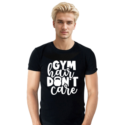 Adult Unisex Funny Gym Work Weightlifting Black T-shirt Costume