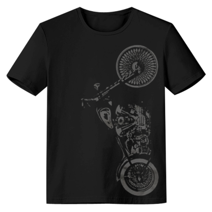 Adult Unisex Motorbike Lover Black T-shirt Costume