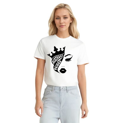 Adult Woman Birthday Party White Gift Short Sleeve T-shirt 