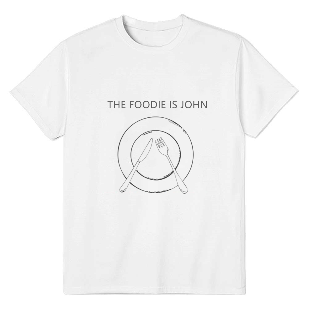 Custom Made Service - WHO IS THE FOODIE Text Customise Service For Costume Orders