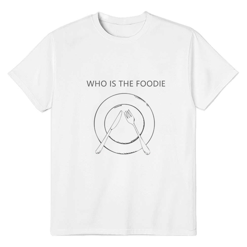 Custom Made Service - WHO IS THE FOODIE Text Customise Service For Costume Orders