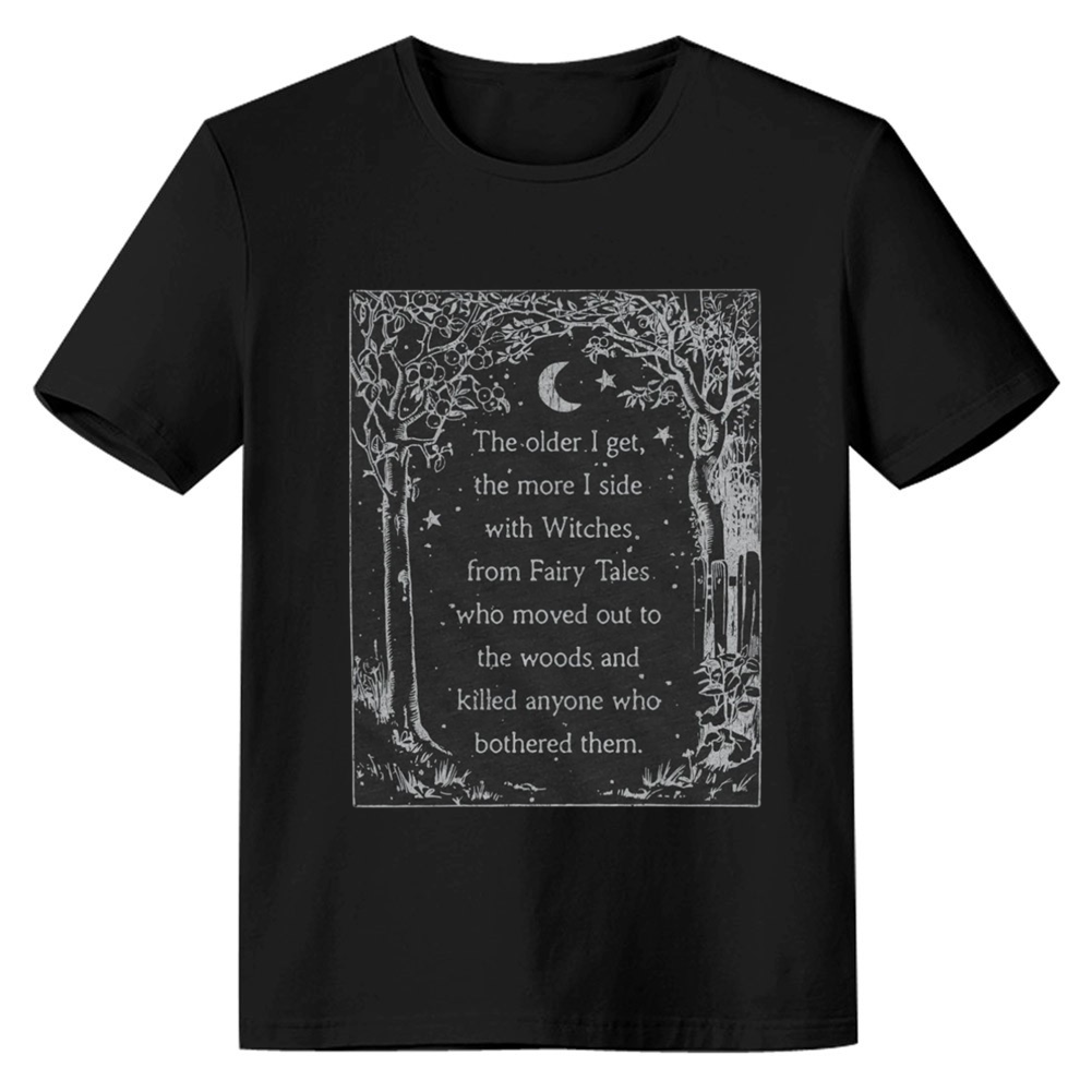 Adult Unisex Witch Fairy Halloween Black T-shirt Costume