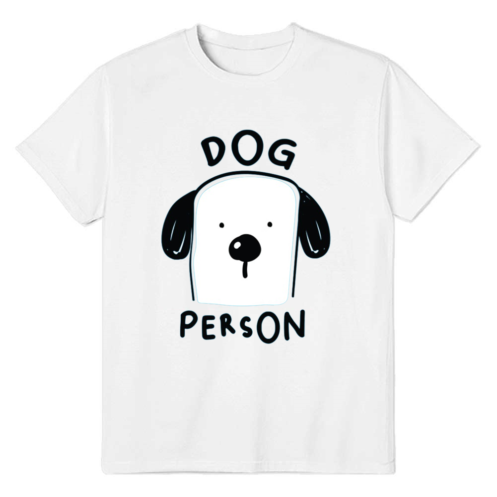Dog Person Adult Unisex Pet Animals Lover White T-shirt