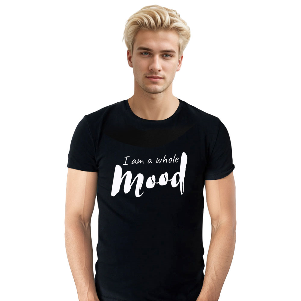 Adult Unisex A Whole Mood Emotion Black T-shirt Costume