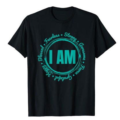 Adult Unisex Letter I Am Black T-shirt Costume