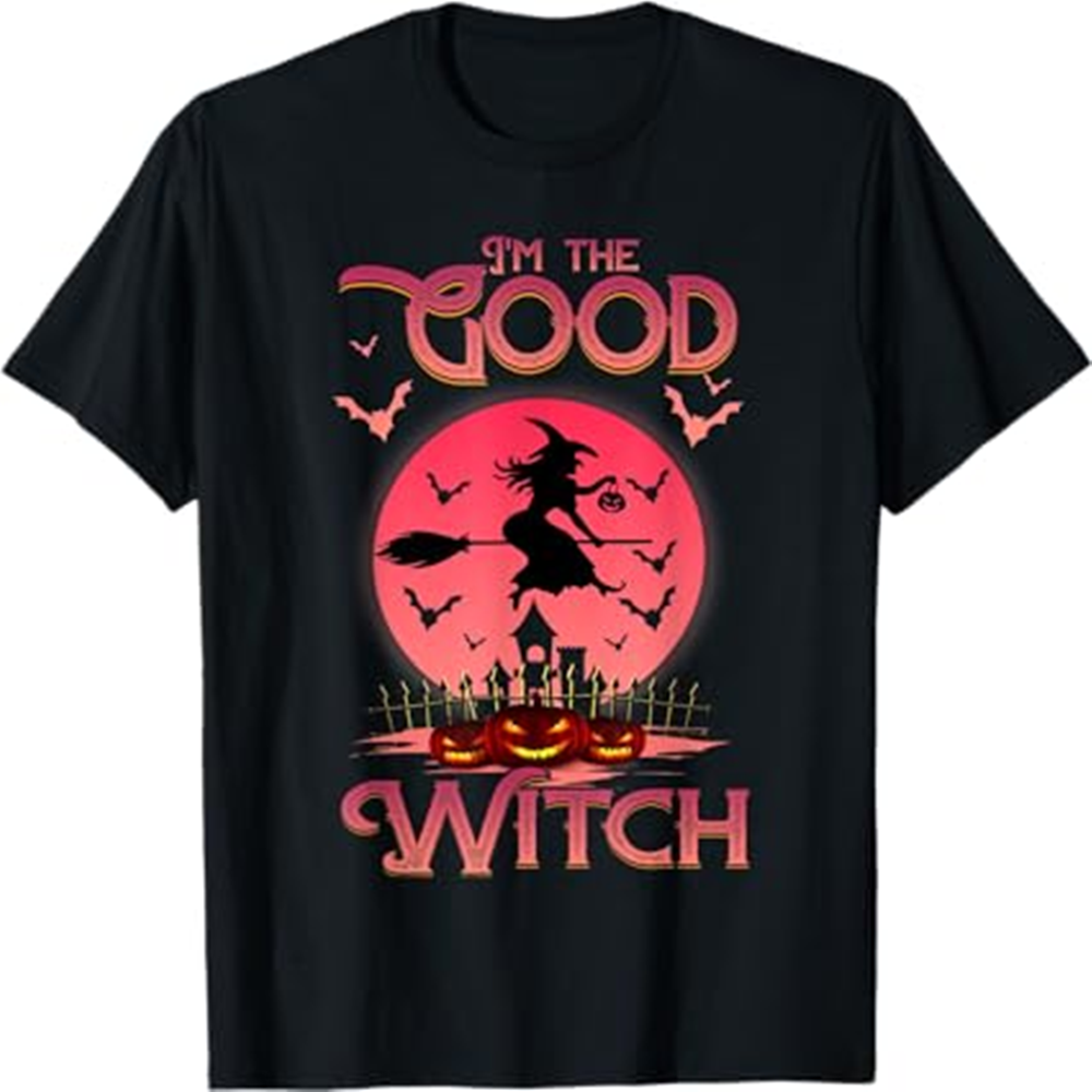 Adult Unisex I'm The Good Witch Halloween Black T-shirt Costume
