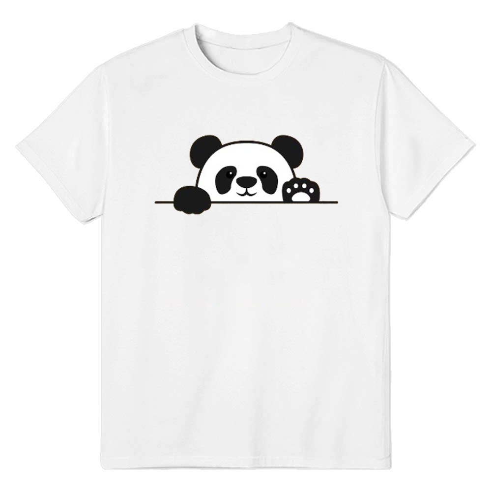 Adult Unisex Cute Panda Wild Animals Panda Lover White T-shirt Costume