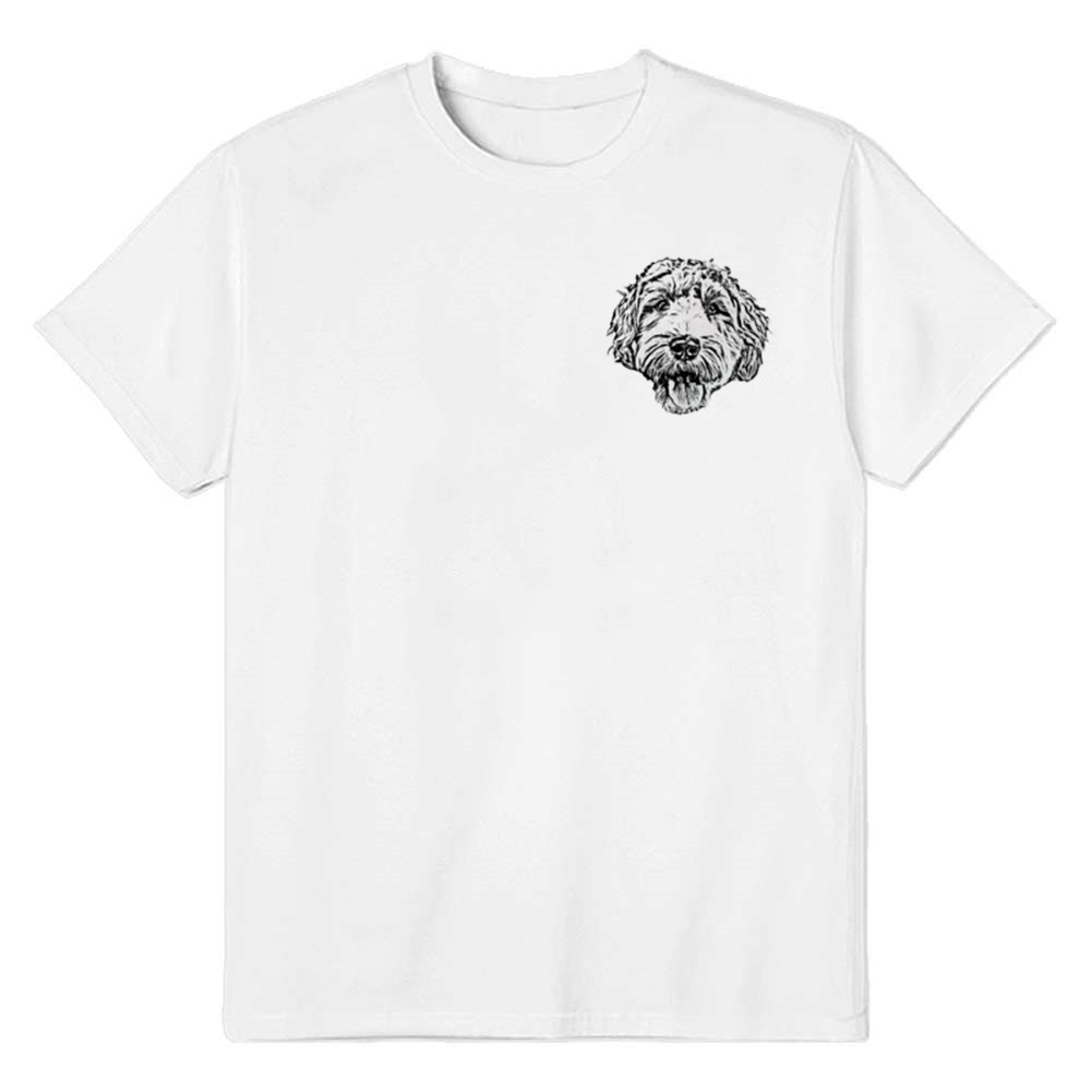 Adult Unisex Little Dog Pet Lover White T-shirt Costume