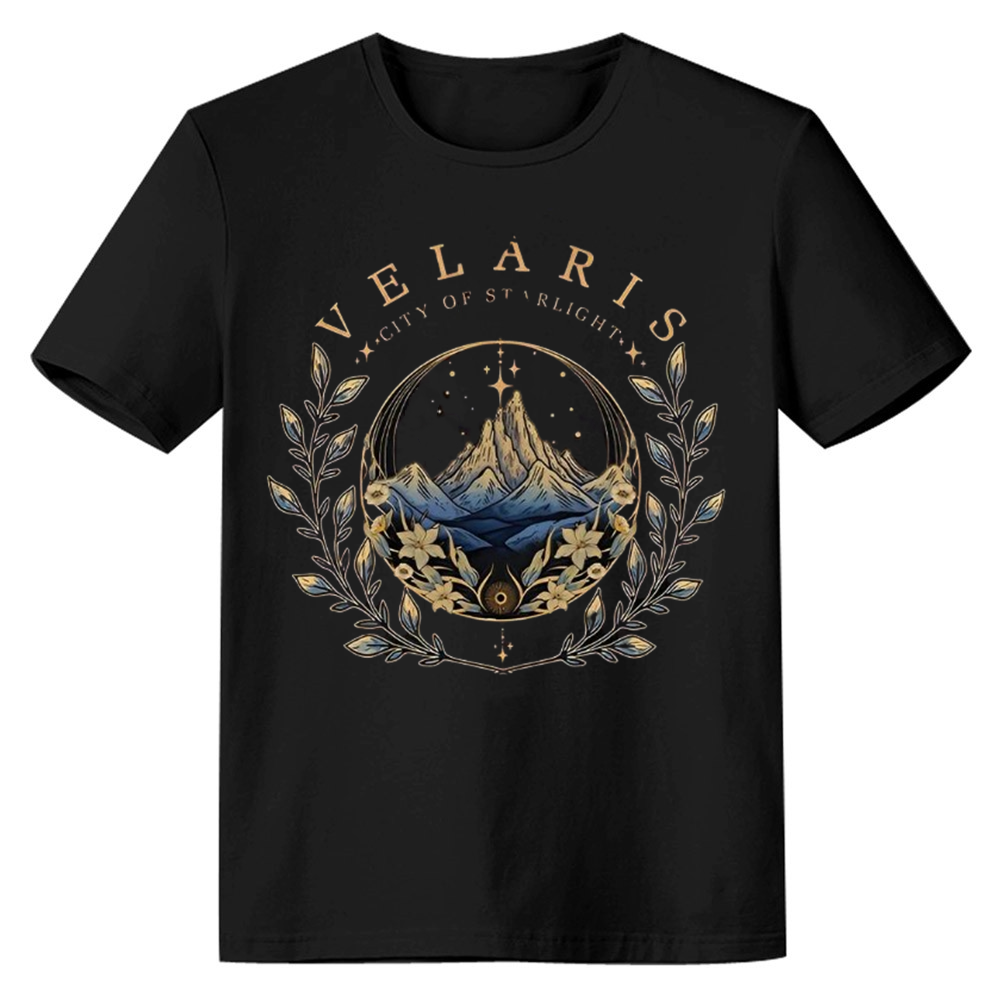 Adult Women Simple Mountain Black T-shirt Costume