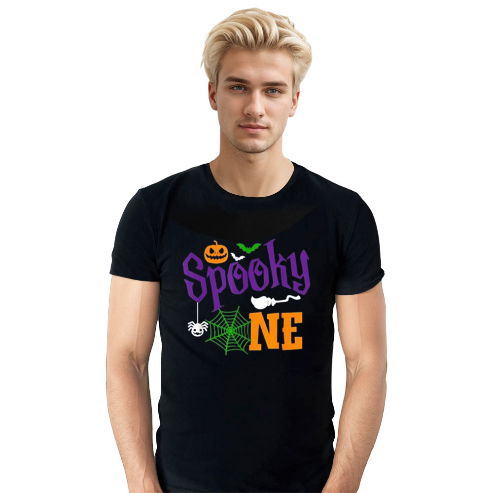Adult Unisex Spooky One Halloween Black T-shirt Costume
