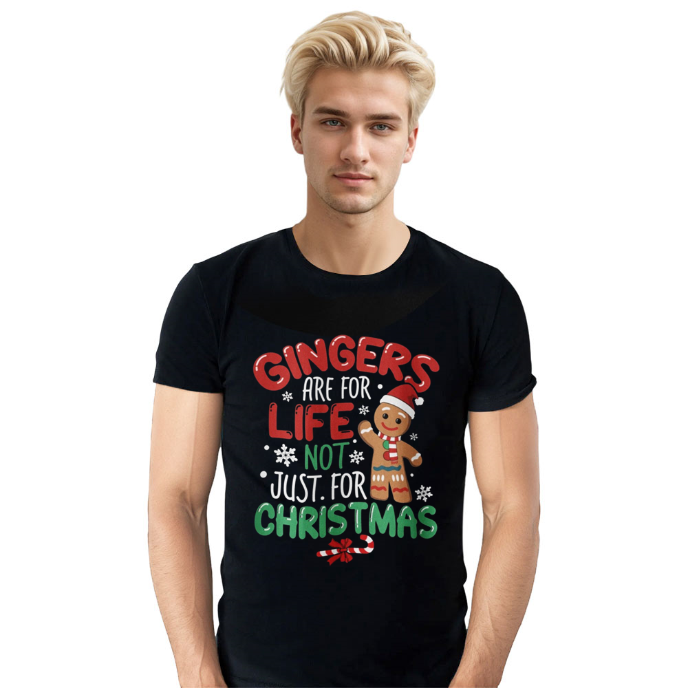Adult Unisex Festival Funny Christmas Xmas Black T-shirt Costume