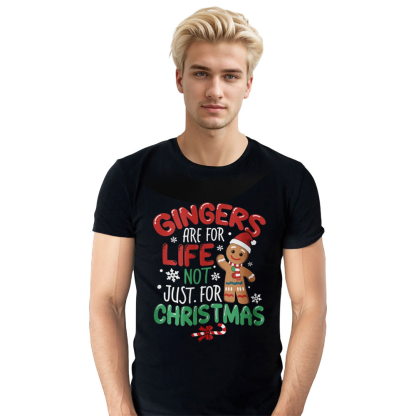 Adult Unisex Festival Funny Christmas Xmas Black T-shirt Costume