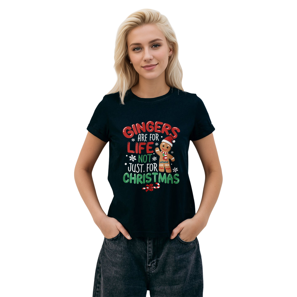 Adult Unisex Festival Funny Christmas Xmas Black T-shirt Costume