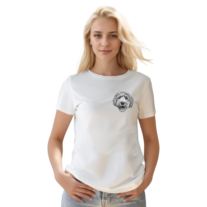 Adult Unisex Little Dog Pet Lover White T-shirt Costume