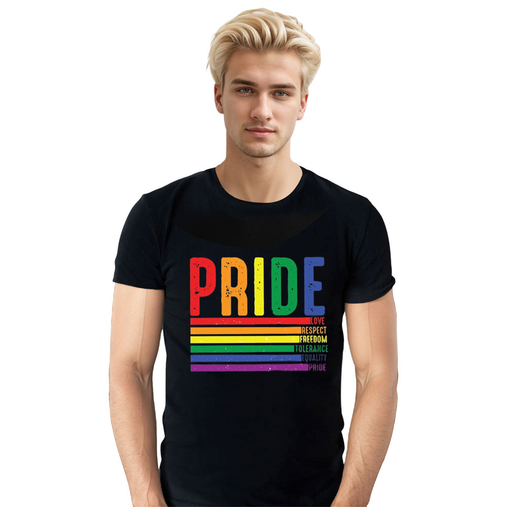Adult Unisex Pride Month Freedom Black T-shirt Costume