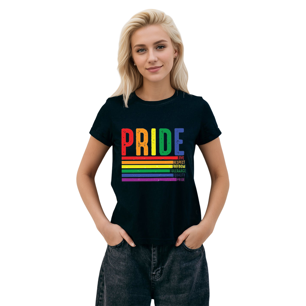 Adult Unisex Pride Month Freedom Black T-shirt Costume