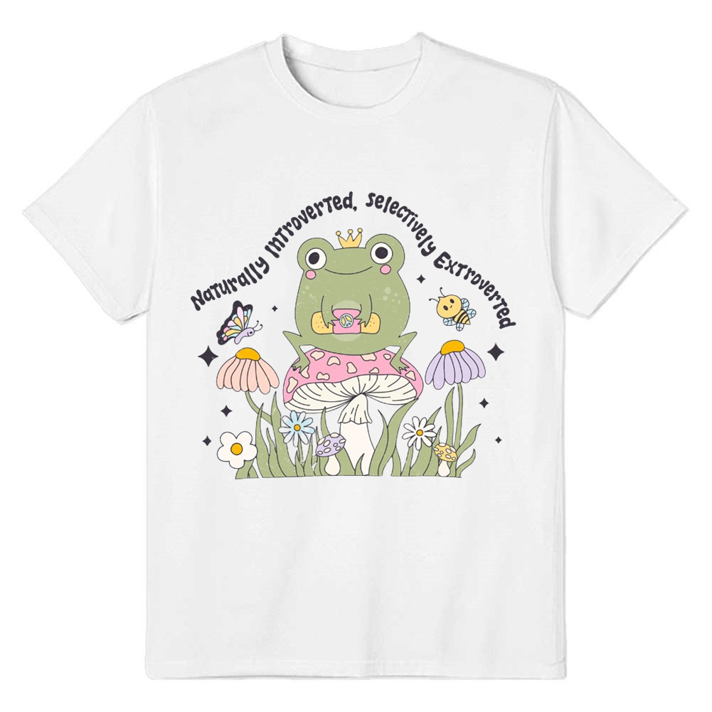 Adult Unisex Frog Nature Garden Animals Lover White T-shirt Costume