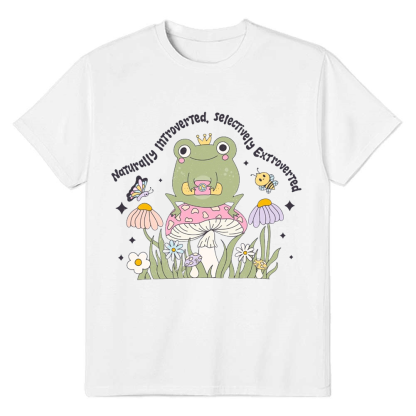 Adult Unisex Frog Nature Garden Animals Lover White T-shirt Costume