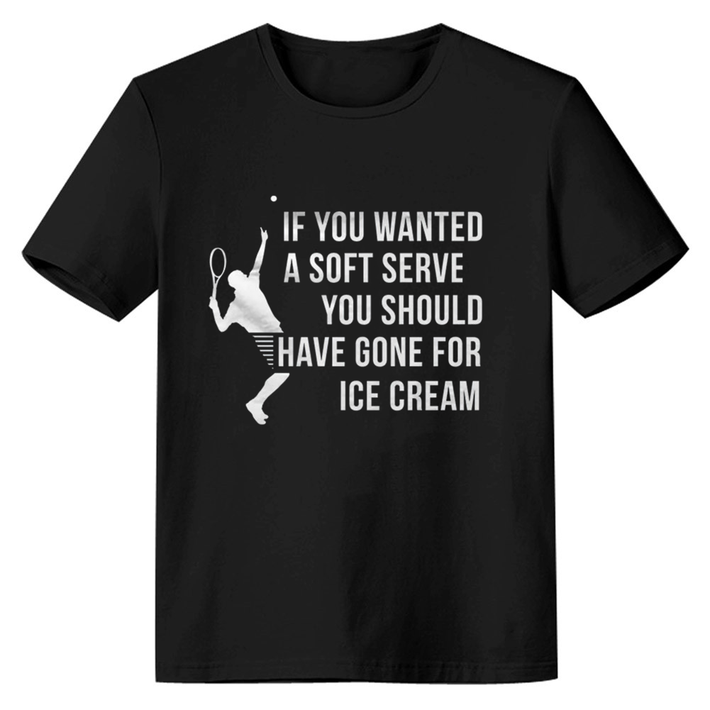 Adult Unisex Tennis Coach Gift Sport Lover Black T-shirt Costume