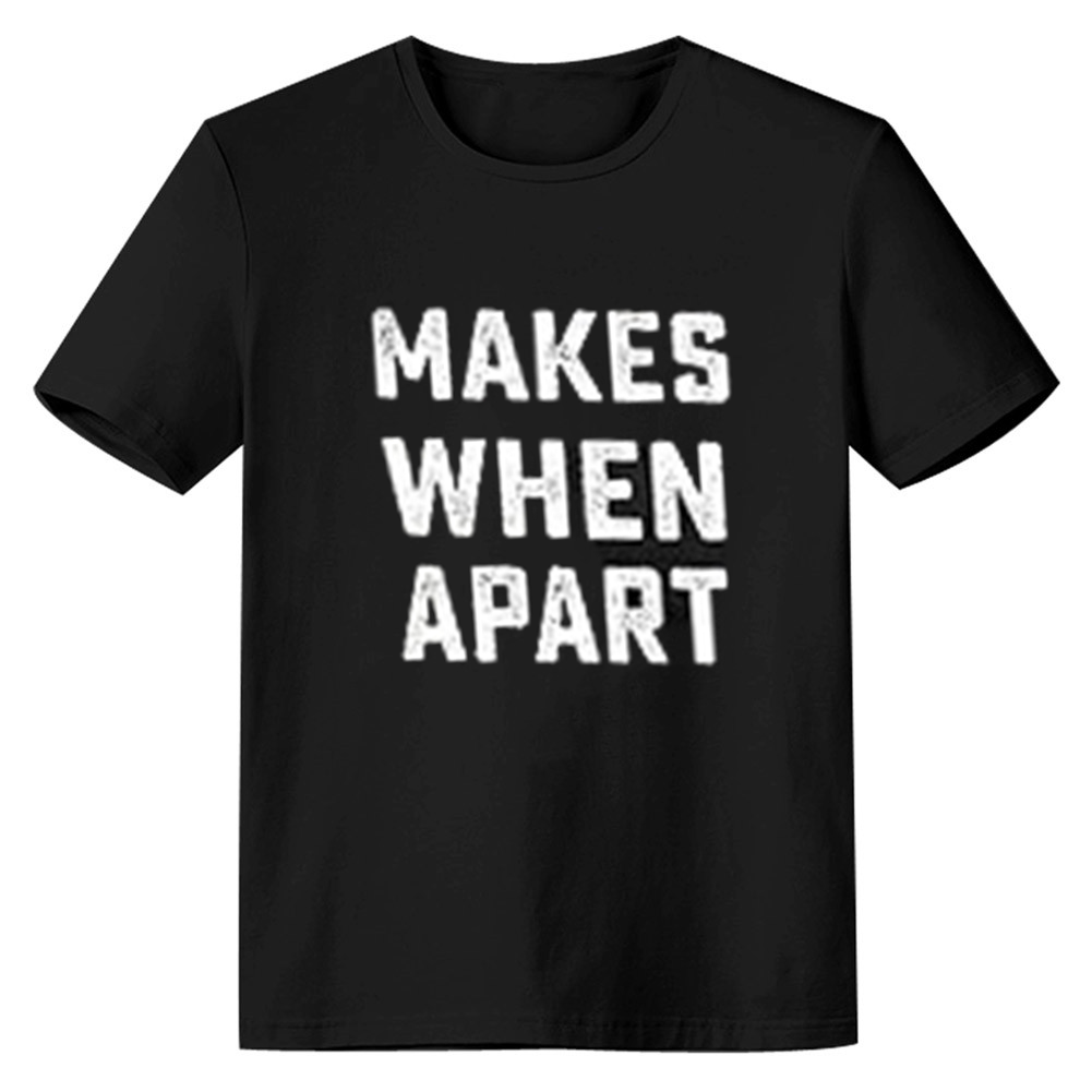 Adult Nothing Makes Sense Funny Couple Valentine's Day Black T-shirt Costume