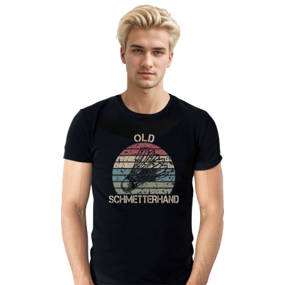 Adult Unisex Old Badminton Retro Black Sport T-shirt Costume