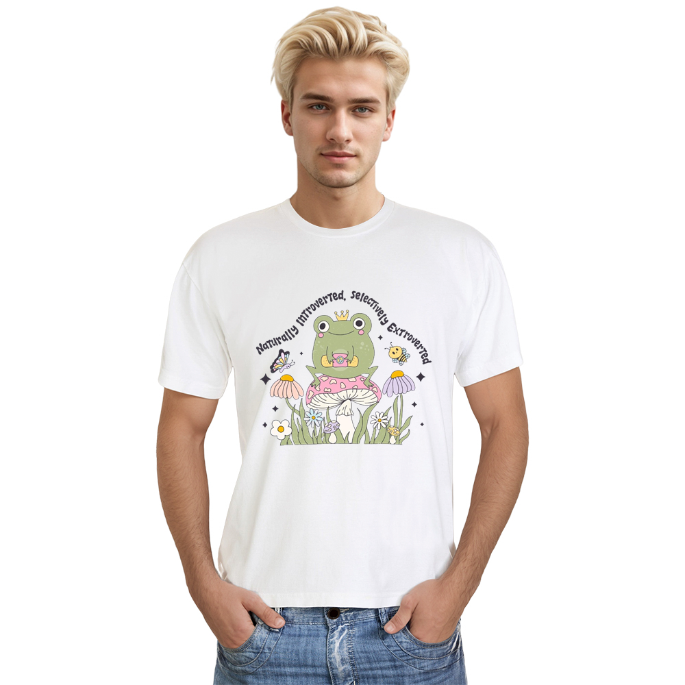 Adult Unisex Frog Nature Garden Animals Lover White T-shirt Costume