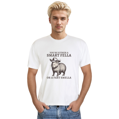Adult Unisex Retro Capybara 90s Animals Lover White T-shirt