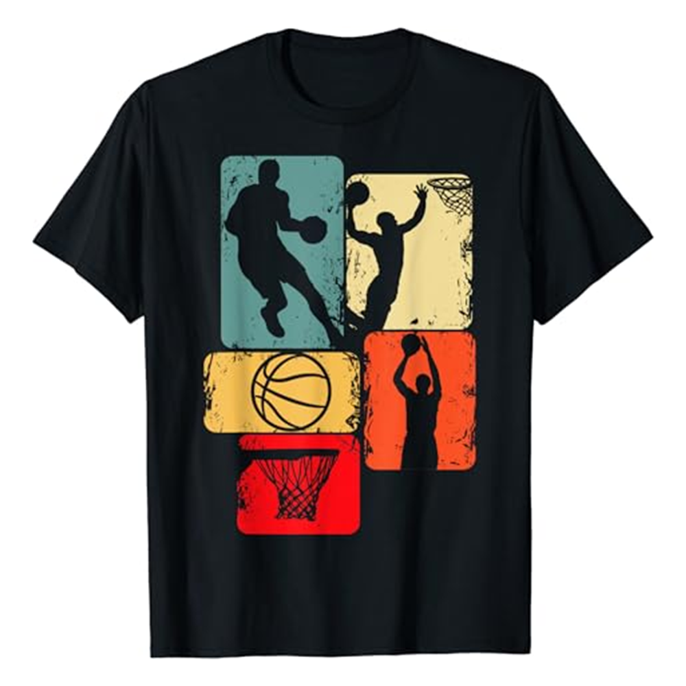 Adult Unisex Basketball Player Boys Girls Basketball Lover Black T-shirt Costume
