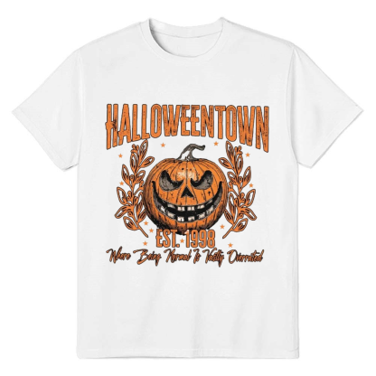 Adult Unisex Halloween 1998 Pumpkin White T-shirt Costume
