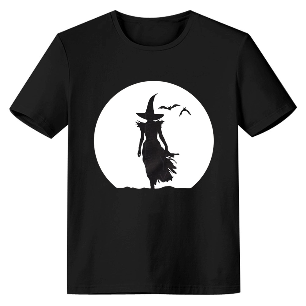 Adult Unisex Wicked Witch Halloween Black T-shirt Costume