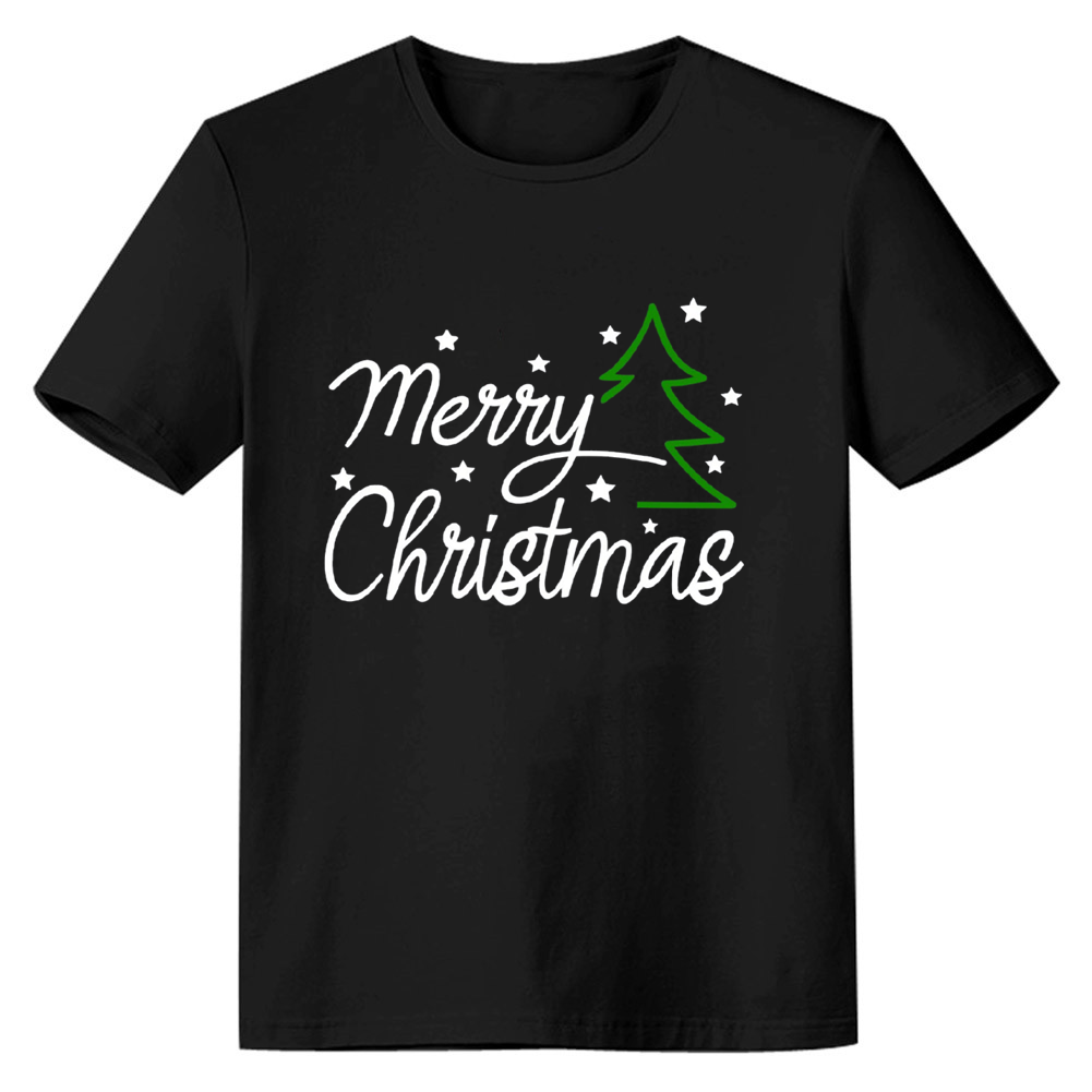 Adult Unisex Merry Christmas Shirt Xmas Black Festival T-shirt
