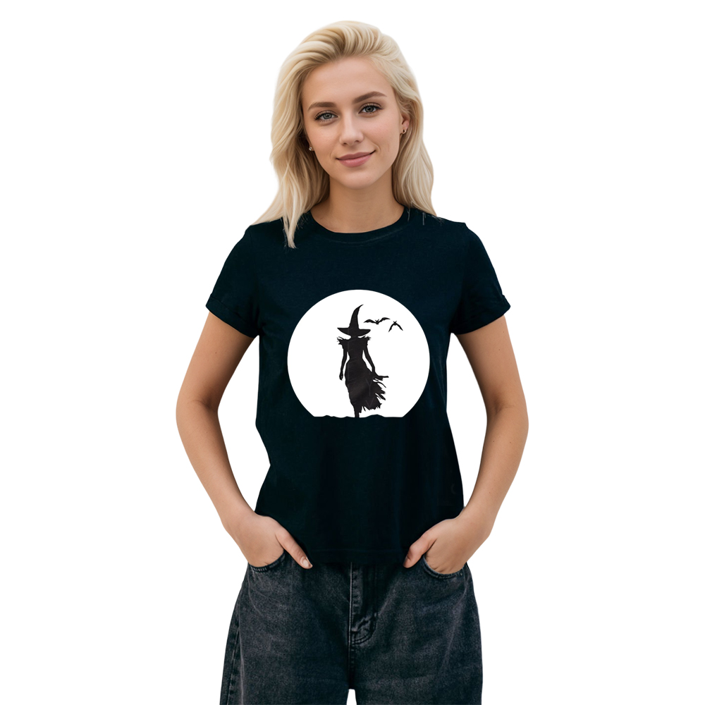 Adult Unisex Wicked Witch Halloween Black T-shirt Costume