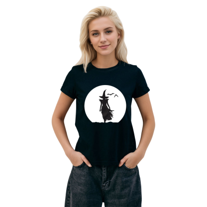 Adult Unisex Wicked Witch Halloween Black T-shirt Costume