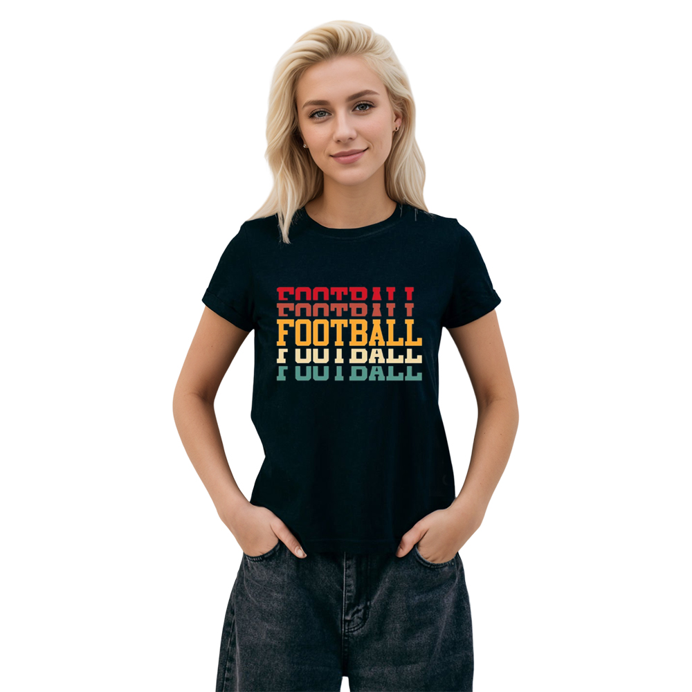 Adult Unisex Football Soccer Sports Lover Black T-shirt Costume