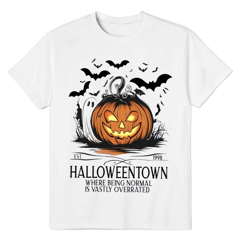 Adult Unisex 1998 Bat Pumpkin Halloween White T-shirt Costume