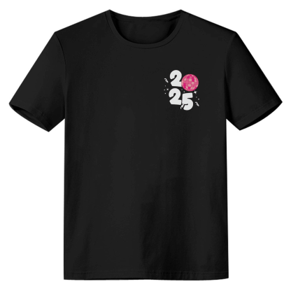 Adult Unisex 2025 New Year Party Black Festival T-shirt