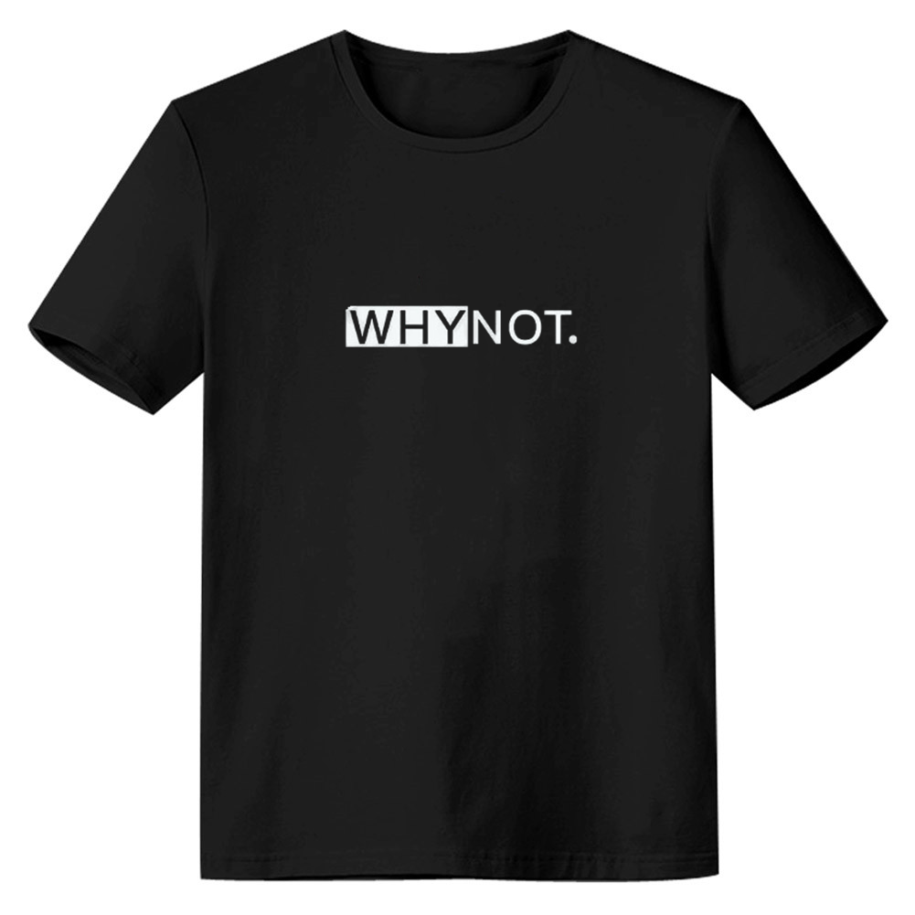 Adult Women Why Not Letter Black T-shirt Costume
