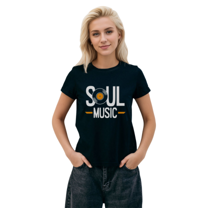 Adult Unisex Soul Music Festival Black T-shirt Costume